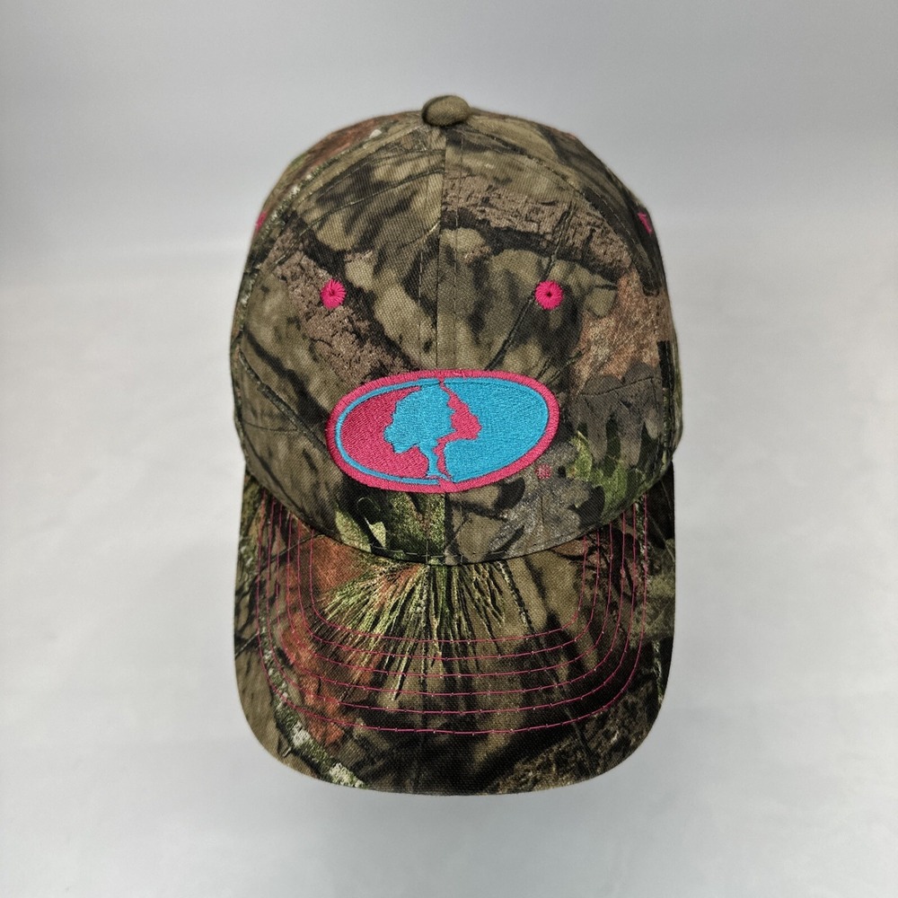 Mossy Oak Outdoor Cap Womens Hat Camo Hook Loop Strapback Hunting Fishing
